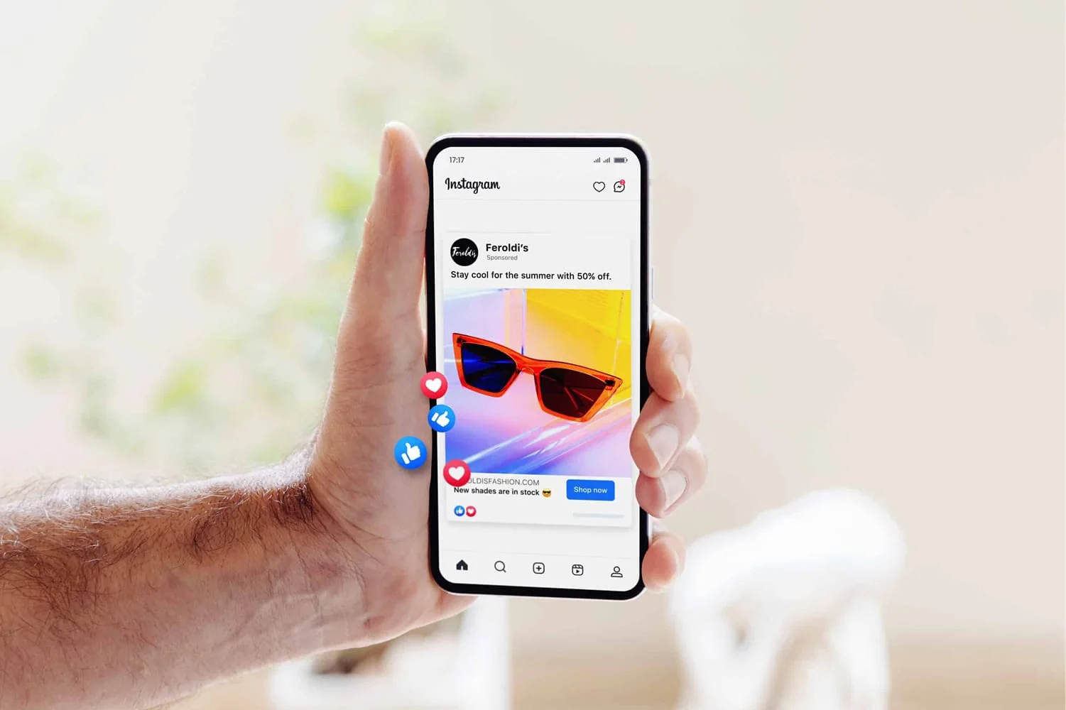 An example of a scroll-stopping Instagram ad